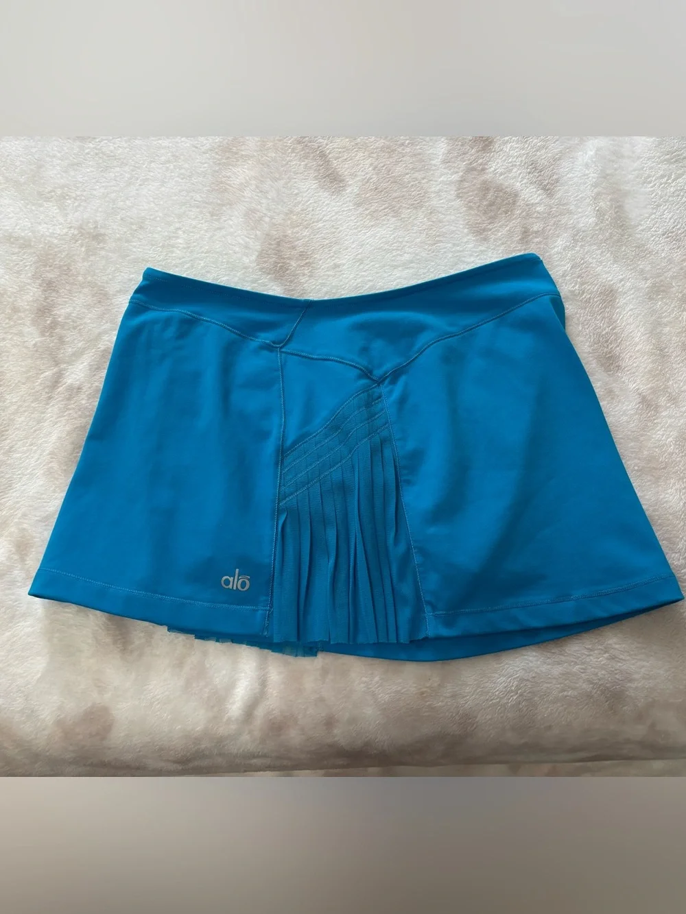 ALO Yoga Women’s Teal Athletic Skort XS/S Pull-on Stretch Elastic Waist